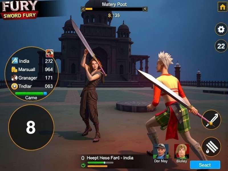 Fury Warfront Sword Fury gameplay screenshot showing combat